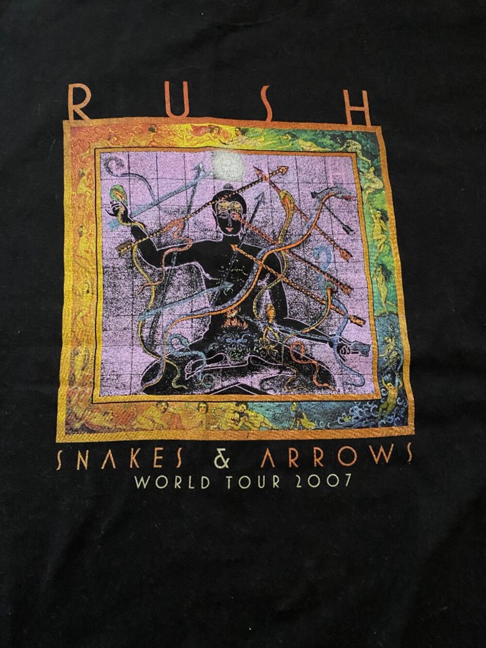 2007 RUSH TOUR SNAKES AND ARROWS WORLD TOUR SHIRT SIZE MEDIUM - Picture 2 of 8